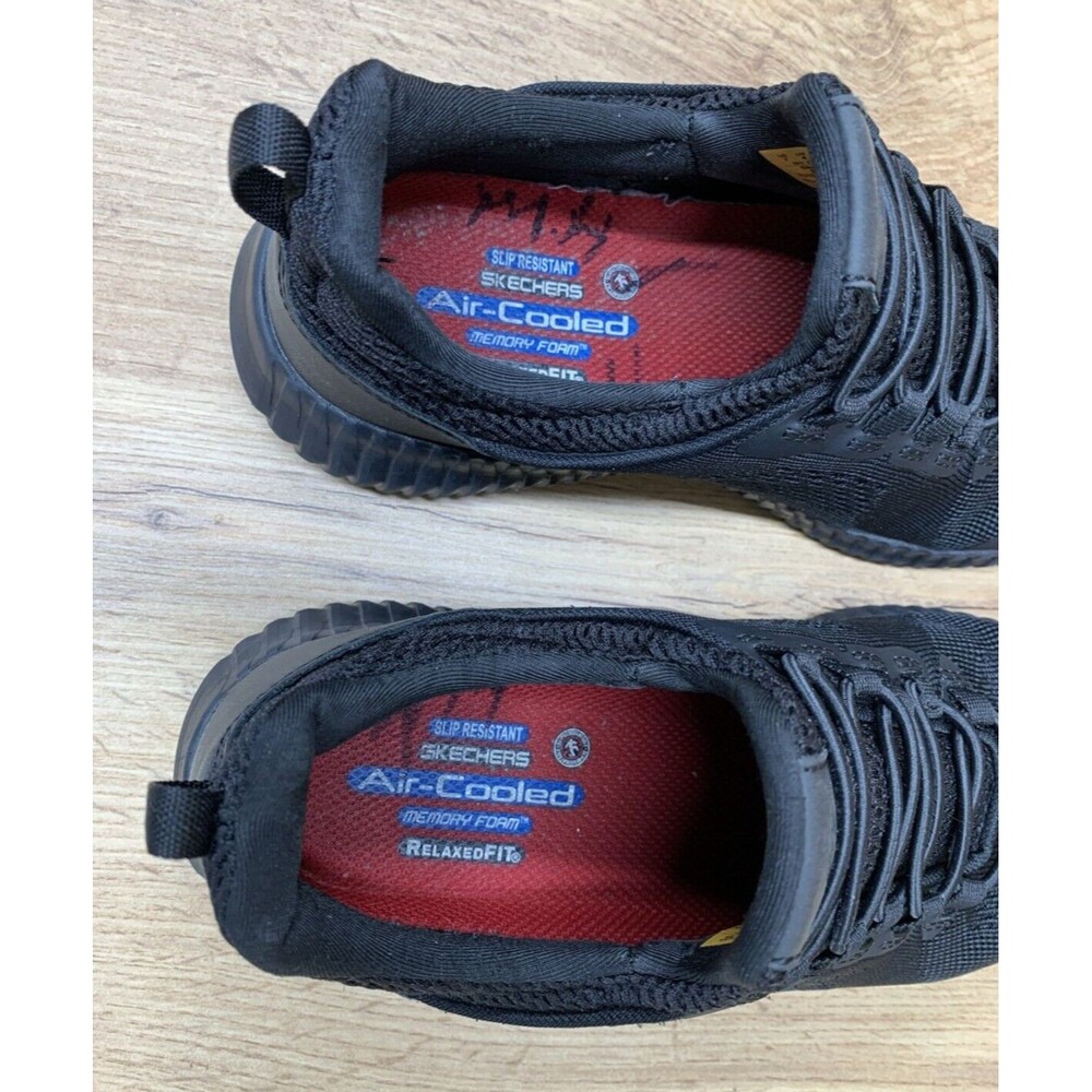 Skechers Work Cessnock Carrboro Shoes Women's Size 7 Black SR Memory Foam  77260 - Picture 10 of 15